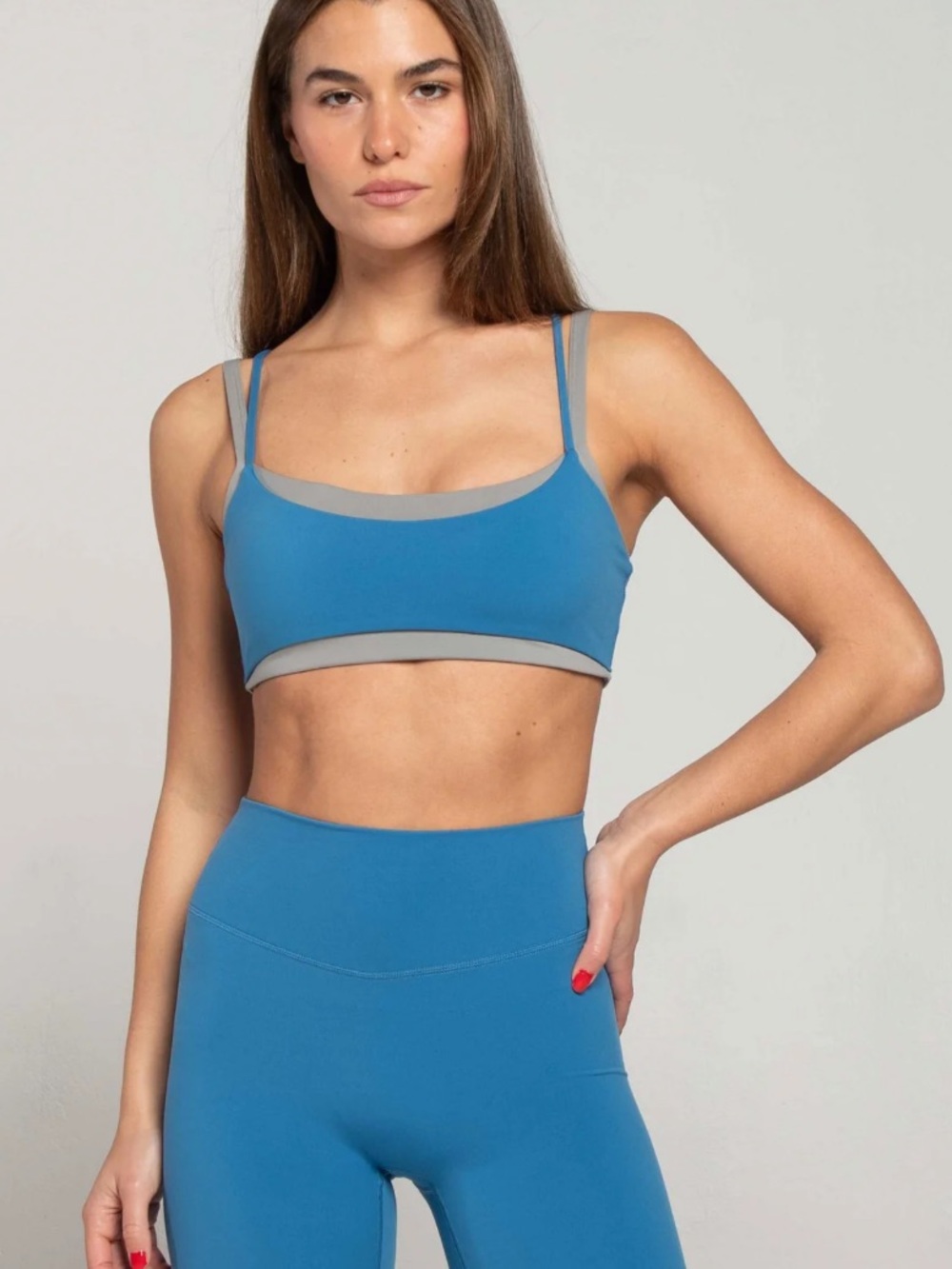 FORM Layered Bra in Waves/Slate